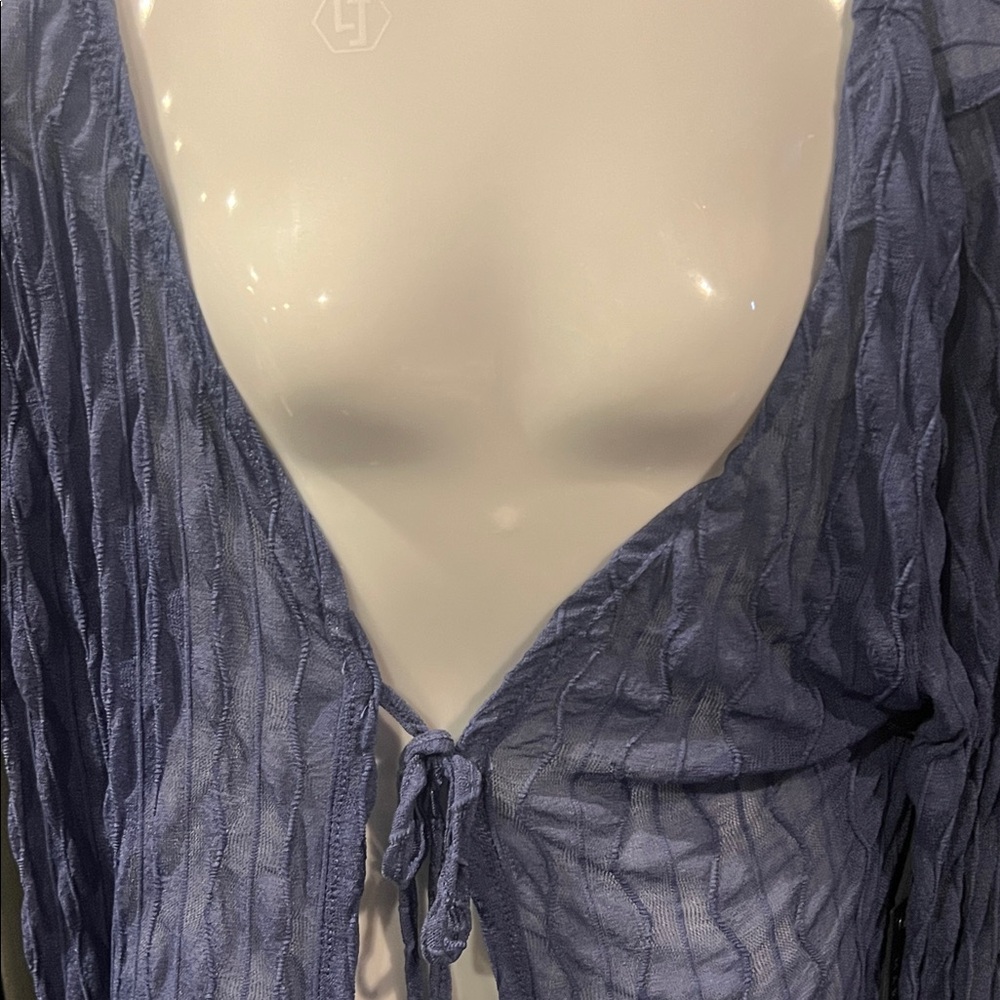 Mary & Mo Sheer Blue Blouse